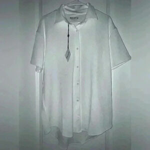 NWT SKATIE White button down shirt